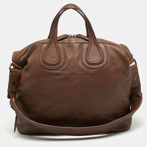 Givenchy Nightingale Large Brown Leather Satchel